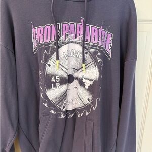 Men's Purple Project Rock Under Armour Hoodie
